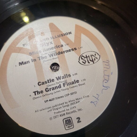 Styx "The Grand Illusion" Vinyl LP 1977 A&M Records VG+ - Picture 3 of 7